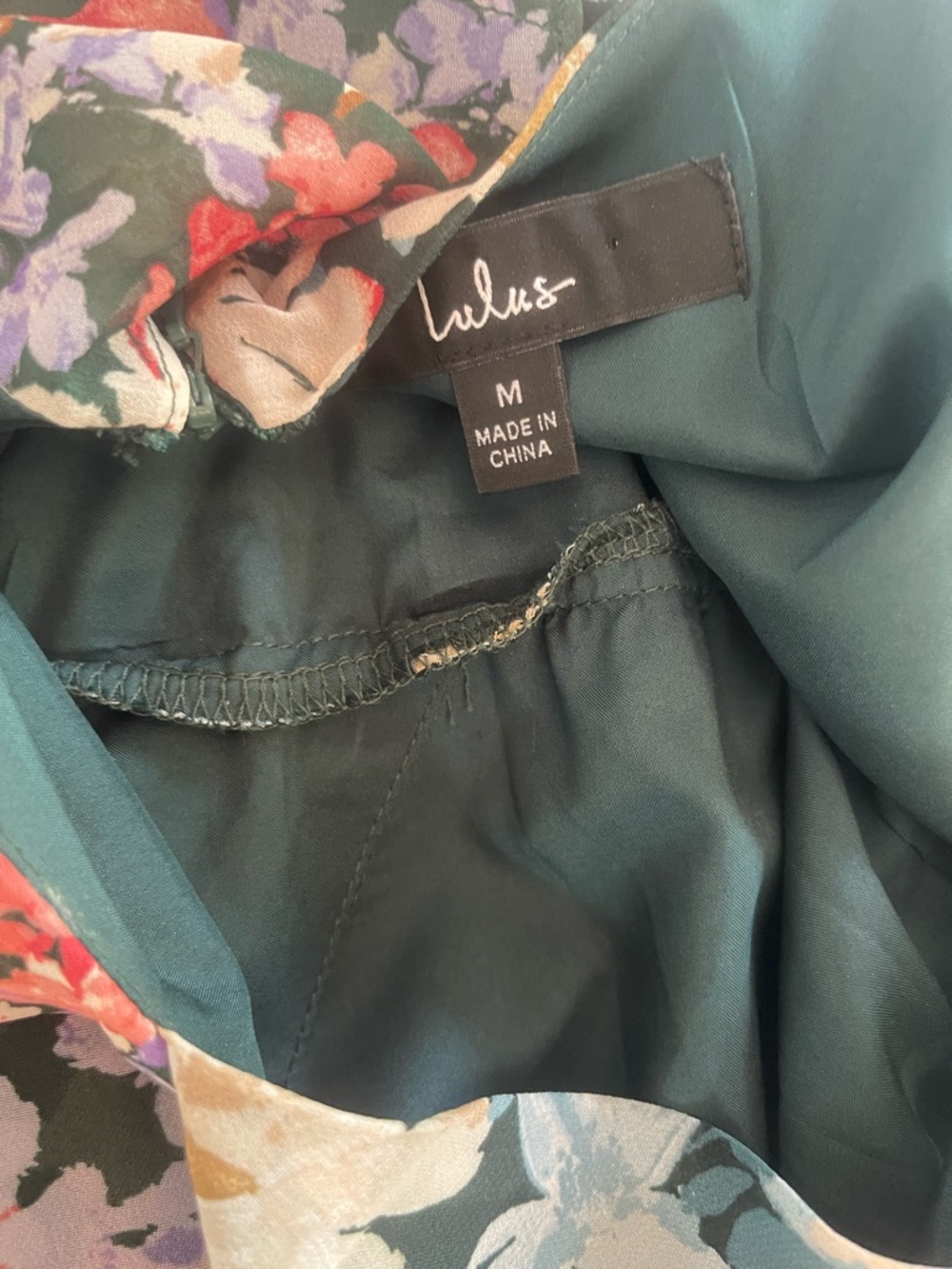 Lulu's Floral Asymmetrical Maxi Dress in Multicolor - Picture 2 of 6